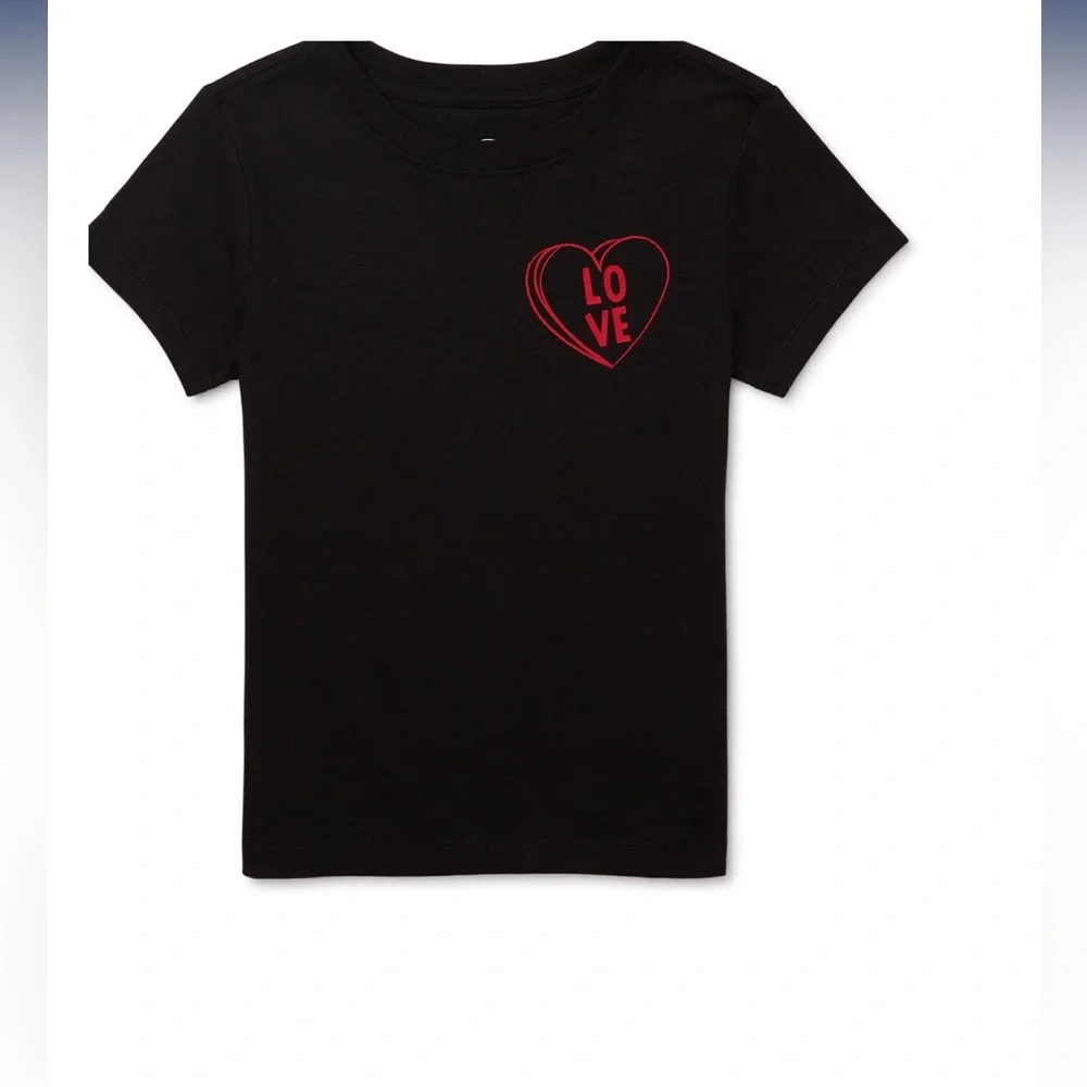 🌹Wonder‎ Nation Girl's Valentines Day Shirt NWOT